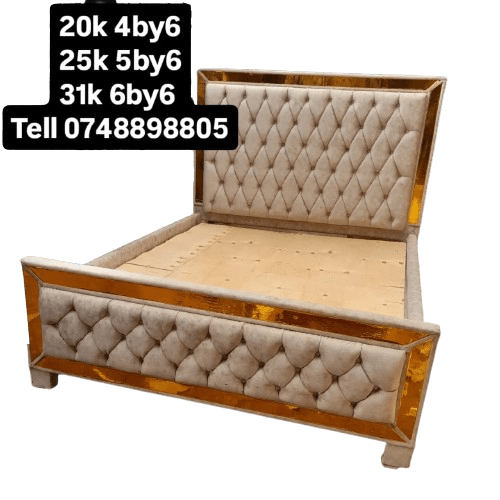 Golden Striped Semi-Chester Bed